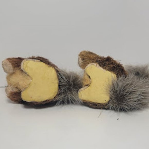SET OF 2 LIGHT WEIGHT NATURAL SMALL SQUIRREL DECORATIONS WITH REALISTIC TAILS 5" - Picture 5 of 6